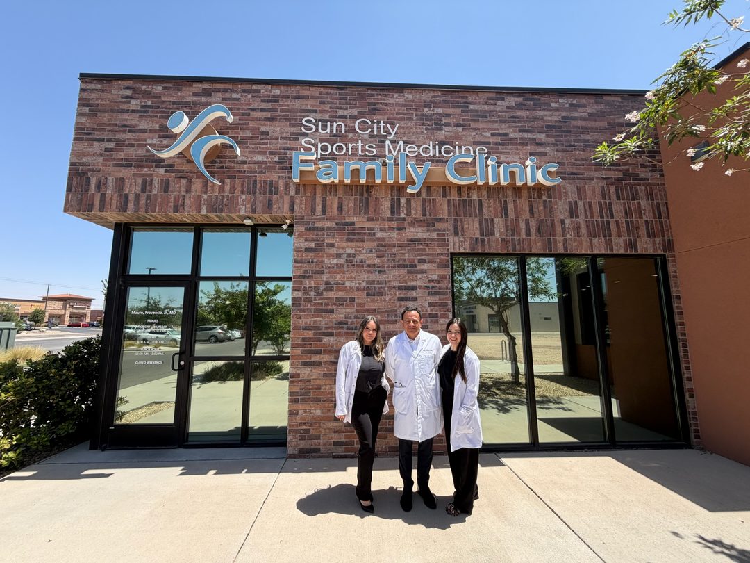 Sun City Sports Medicine Family Clinic providers outside the clinic
